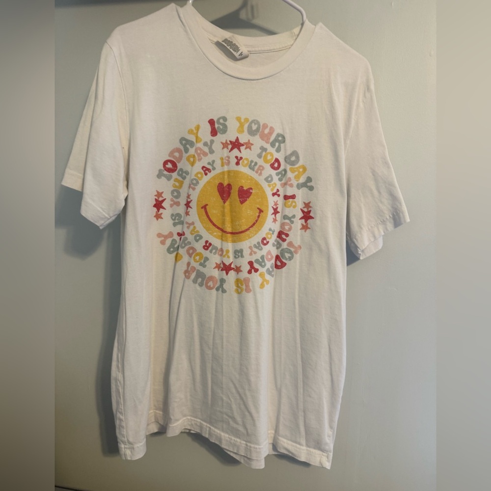 Bella Canvas White 'Today is Your Day' Graphic Tee